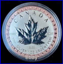 35th Anniversary Silver Maple Leaf 5 Coin Set Canada 2023 First Time Rose Gold