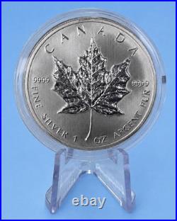 3x Canada Silver Maple Leaf 2013 1 oz 9999 Silver Capsules RCM
