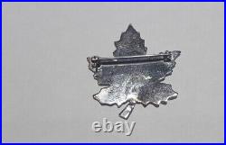 3x Vintage BOND BOYD Canada Sterling Silver Maple Leaf Designer Brooch