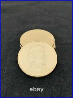 4x 2009 Royal Canadian Mint Silver Maple Leaf 1oz Coins