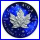 5 $ Dollar Glowing Galaxy Edition Maple Leaf Canada 1 Oz Silver 2019