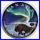 5 $ Dollar Maple Leaf Polar Lights Wood Buffalo Park 1 Oz Silver 2020