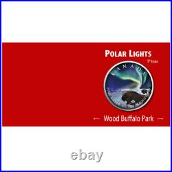 5 $ Dollar Maple Leaf Polar Lights Wood Buffalo Park 1 Oz Silver 2020 5 $ Dollar Maple Leaf Polar Lights Wood Buffalo Park 1 Oz Silver 2020