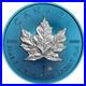 5 $ Dollar Space Blue Edition Maple Leaf Canada 1 Oz Silver 2019
