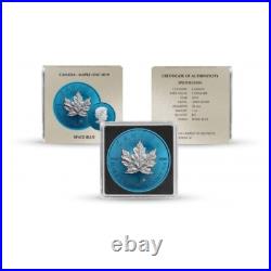 5 $ Dollar Space Blue Edition Maple Leaf Canada 1 Oz Silver 2019