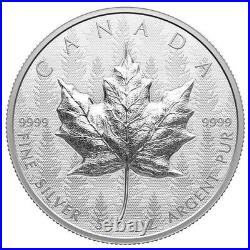 5 oz 2024 Ultra High Relief UHR Maple Leaf Silver Coin Royal Canadian Mint