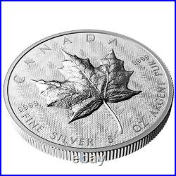 5 oz 2024 Ultra High Relief UHR Maple Leaf Silver Coin Royal Canadian Mint