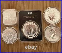 5x 1 Oz Silver Coins Britannia Maple Leaf St George Warriors World Of Warcraft