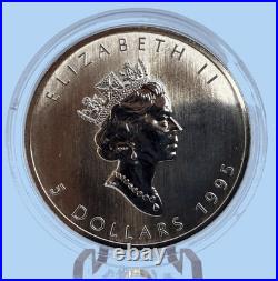 8x Canada Silver Maple Leaf 1988-93 1995 1996 1 oz Each 9999 Mintage From 250,445