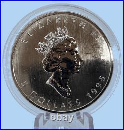 8x Canada Silver Maple Leaf 1988-93 1995 1996 1 oz Each 9999 Mintage From 250,445