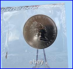 8x Canada Silver Maple Leaf 1988-93 1995 1996 1 oz Each 9999 Mintage From 250,445