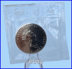 8x Canada Silver Maple Leaf 1988-93 1995 1996 1 oz Each 9999 Mintage From 250,445