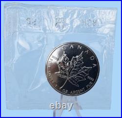 8x Canada Silver Maple Leaf 1988-93 1995 1996 1 oz Each 9999 Mintage From 250,445