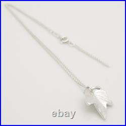 Authentic Tiffany & Co. Maple Leaf Necklace Pendant 16.5 Silver 925 withPouch