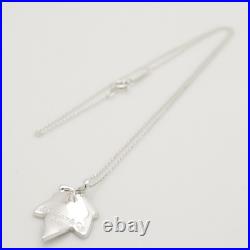 Authentic Tiffany & Co. Maple Leaf Necklace Pendant 16.5 Silver 925 withPouch