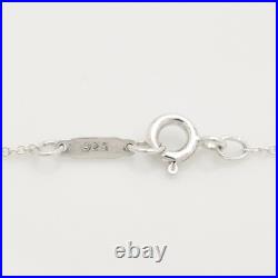 Authentic Tiffany & Co. Maple Leaf Necklace Pendant 16.5 Silver 925 withPouch