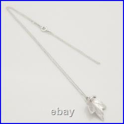 Authentic Tiffany & Co. Maple Leaf Necklace Pendant 18.6 Silver 925 withPouch