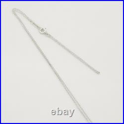 Authentic Tiffany & Co. Maple Leaf Necklace Pendant 18.6 Silver 925 withPouch