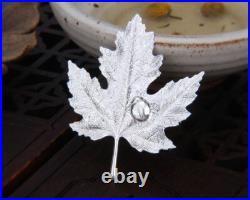 B25 Maple Leaf with Ladybug Fine Silver 999
