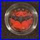 Bat 1 Oz Silver Maple Leaf with Swarovski Gems ONLY 100 MINTAGE JVP Coins
