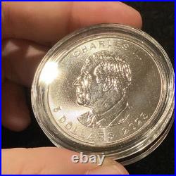 Bat 1 Oz Silver Maple Leaf with Swarovski Gems ONLY 100 MINTAGE JVP Coins