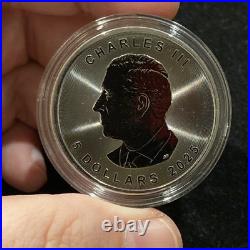 Bat 1 Oz Silver Maple Leaf with Swarovski Gems ONLY 100 MINTAGE JVP Coins Bat 1 Oz Silver Maple Leaf with Swarovski Gems ONLY 100 MINTAGE JVP Coins