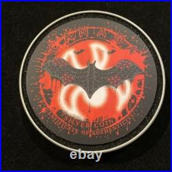 Bat 1 Oz Silver Maple Leaf with Swarovski Gems ONLY 100 MINTAGE JVP Coins Bat 1 Oz Silver Maple Leaf with Swarovski Gems ONLY 100 MINTAGE JVP Coins