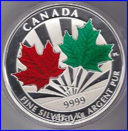 Boxed 2014 Canada Silver Proof One Kilo 250 Dollars Coin With Certificates