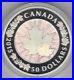 Boxed 2015 Canada Silver Lustrous Five Ounce $50 Maple Leaves Coin + Certificate