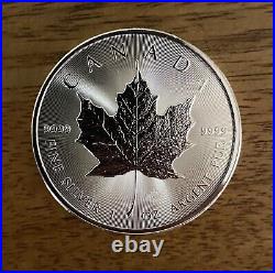 Bundle Of 5 2023 Canada 1 oz Silver 9999 Maple Leaf Memorial coin Lot 2