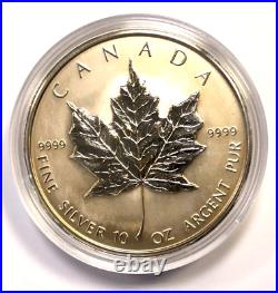 CANADA 1998 $50 10th Anniversary of Maple Leaf 10 Ounces. 9999 Silver Box & CoA