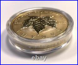 CANADA 1998 $50 10th Anniversary of Maple Leaf 10 Ounces. 9999 Silver Box & CoA