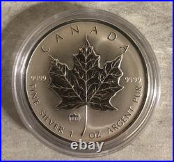 CANADA 2009 MAPLE LEAF Brandenburg Gates Berlin Privy Mark 1 oz. 999 silver coin