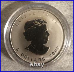 CANADA 2009 MAPLE LEAF Brandenburg Gates Berlin Privy Mark 1 oz. 999 silver coin