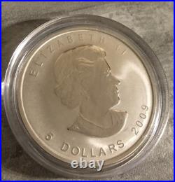 CANADA 2009 MAPLE LEAF Brandenburg Gates Berlin Privy Mark 1 oz. 999 silver coin