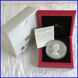 CANADA 2013 5 OUNCE 25th ANNIV MAPLE LEAF. 9999 FINE SILVER $50 complete