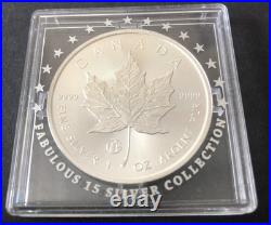 CANADA 2015 MAPLE LEAF Fabulous Collection F15 Privy Mark 1 oz. 999 silver coin