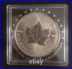 CANADA 2017 MAPLE LEAF Fabulous Collection F15 Privy Mark 1 oz. 999 silver coin