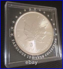 CANADA 2017 MAPLE LEAF Fabulous Collection F15 Privy Mark 1 oz. 999 silver coin