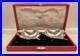 CARTIER Vintage Sterling Silver Maple Leaf Candy Nut Dish Set-with Original Box