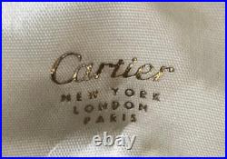 CARTIER Vintage Sterling Silver Maple Leaf Candy Nut Dish Set-with Original Box