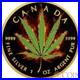 Canada 1 oz SATIVA CANNABIS Burning MARIJUANA $5 Silver Coin MAPLE LEAF 2016