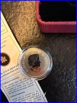 Canada $10 2011 Maple Leaf Forever 1/2 oz Silver 9999 Specimen Royal Canadia