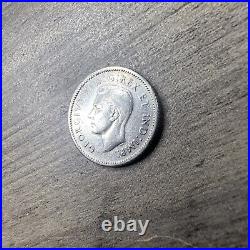 Canada 1947 10 CentS Silver Maple Leaf Rare Superb Gem BU, Full Sharp Detail NM