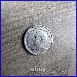 Canada 1947 10 CentS Silver Maple Leaf Rare Superb Gem BU, Full Sharp Detail NM