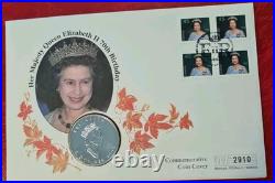 Canada 1996 Mapleleaf 1oz (. 9999) Silver Proof Coin/PNC QEII 70th Birthday