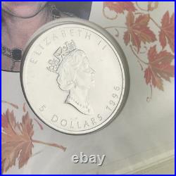 Canada 1996 Queen Elizabeth II 70th Birthday Silver Maple Leaf Coin Cover