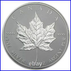 Canada 1998 $50 10th Anniversary 10oz Silver Maple Leaf Coin Royal Canadian Mint