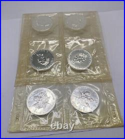 Canada 1999 5 Dollar Maple leaf 1 OZ Silver Original RCM sealed Lot of 10