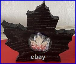 Canada 20 Dollars ($20) 2016 999 silver coin'Colourful Maple Leaf' UNC